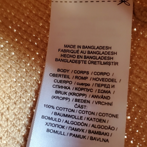 Ralph Lauren Tan Waffle Knit High Neck Pull-Over Thermal Top Women's Size XL - Picture 6 of 8